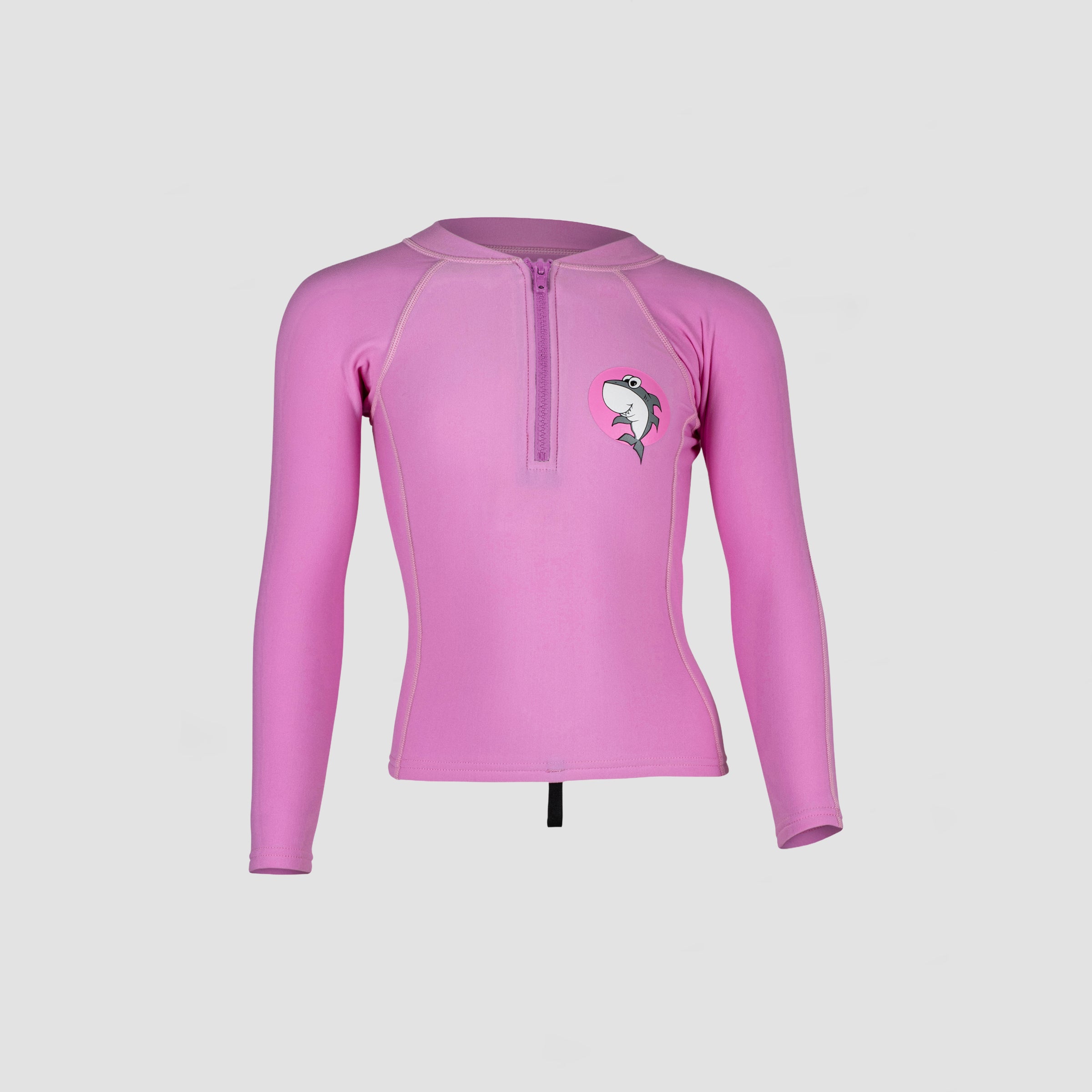 Shark Eyes Toddlers Pink Thermal Rashvest