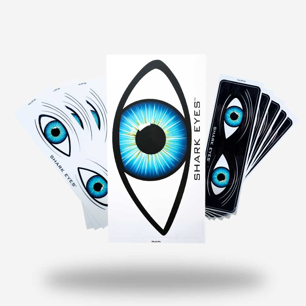 Shark Deterrent Stickers-Shark Eyes Global