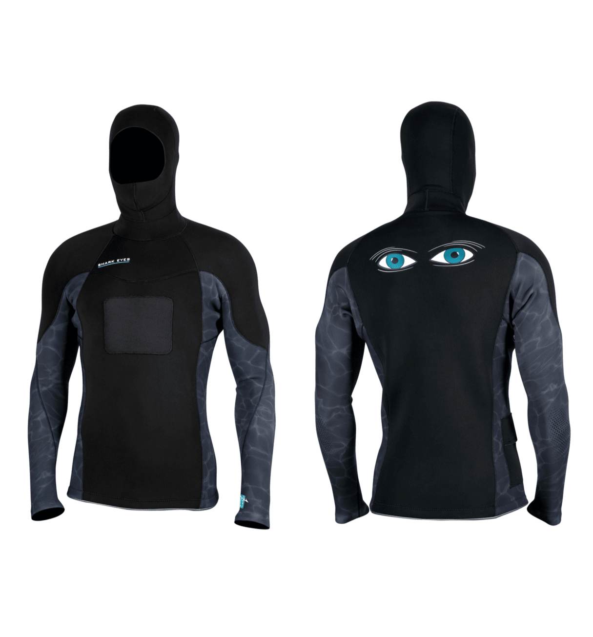 Shark Eyes Hybrid Skulk 2.5mm Hooded Jacket - Surf/Dive/Spear Wetsuit Jacket