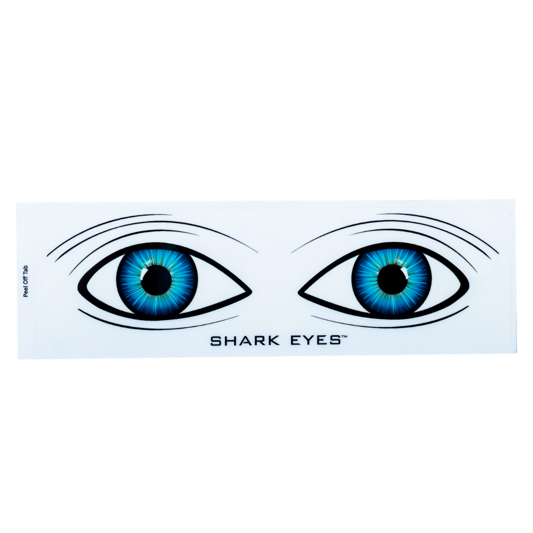 Shark Eyes Shark Deterrent Sticker (Clear) S-M-L