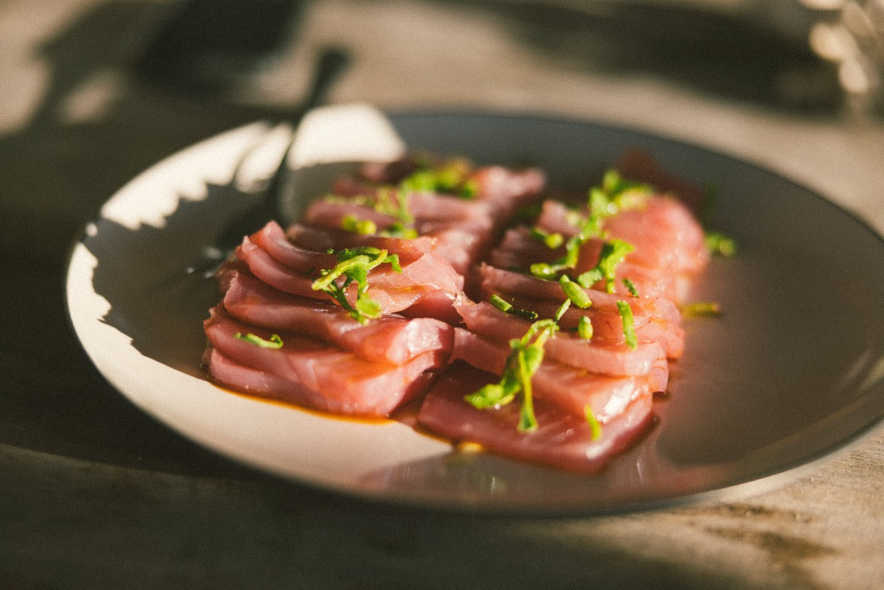 Recipe: Yellowfin Tuna Sashimi + Smoked Kelp Ponzu