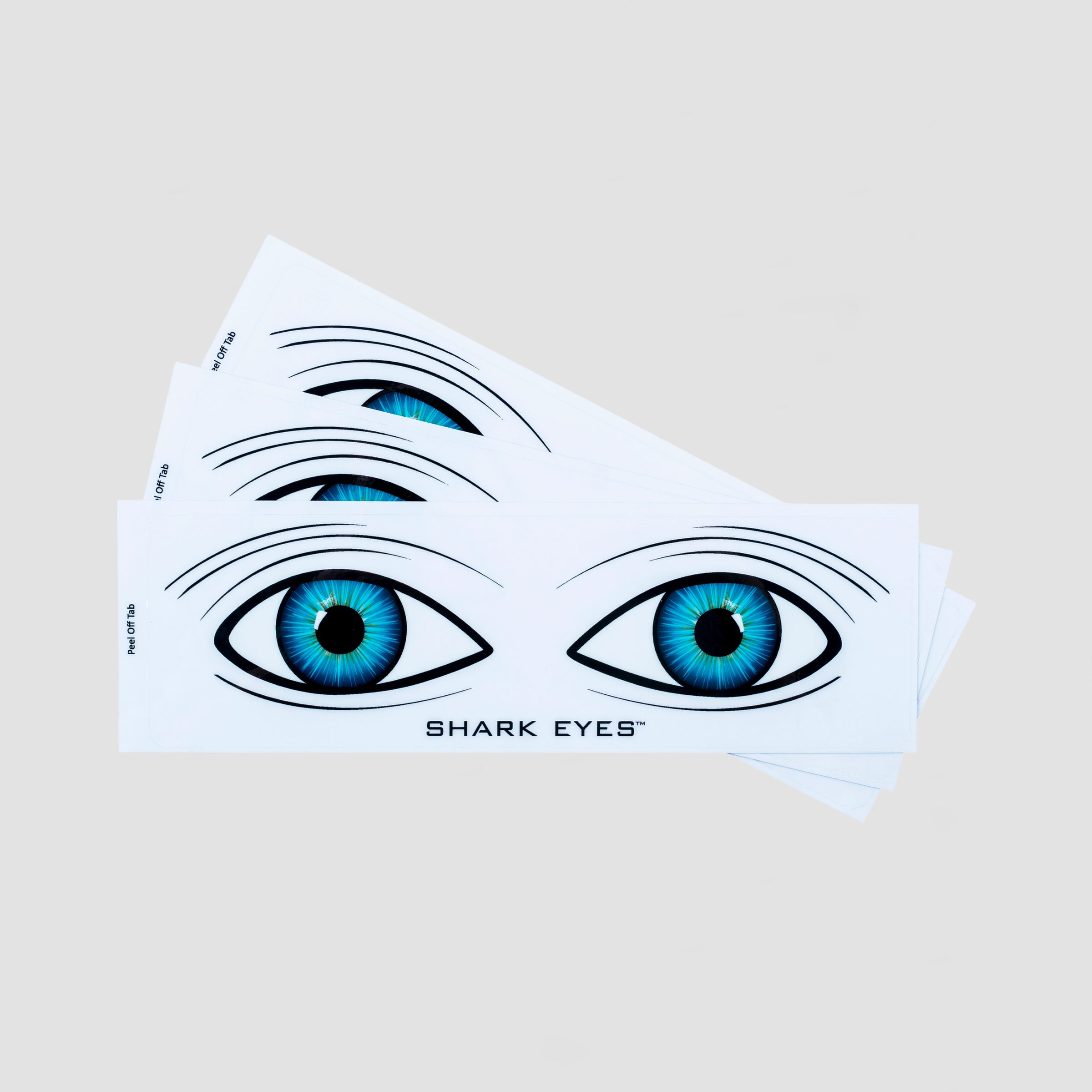 Shark Eyes Shark Deterrent Sticker Clear (3 Pack) S-M-L