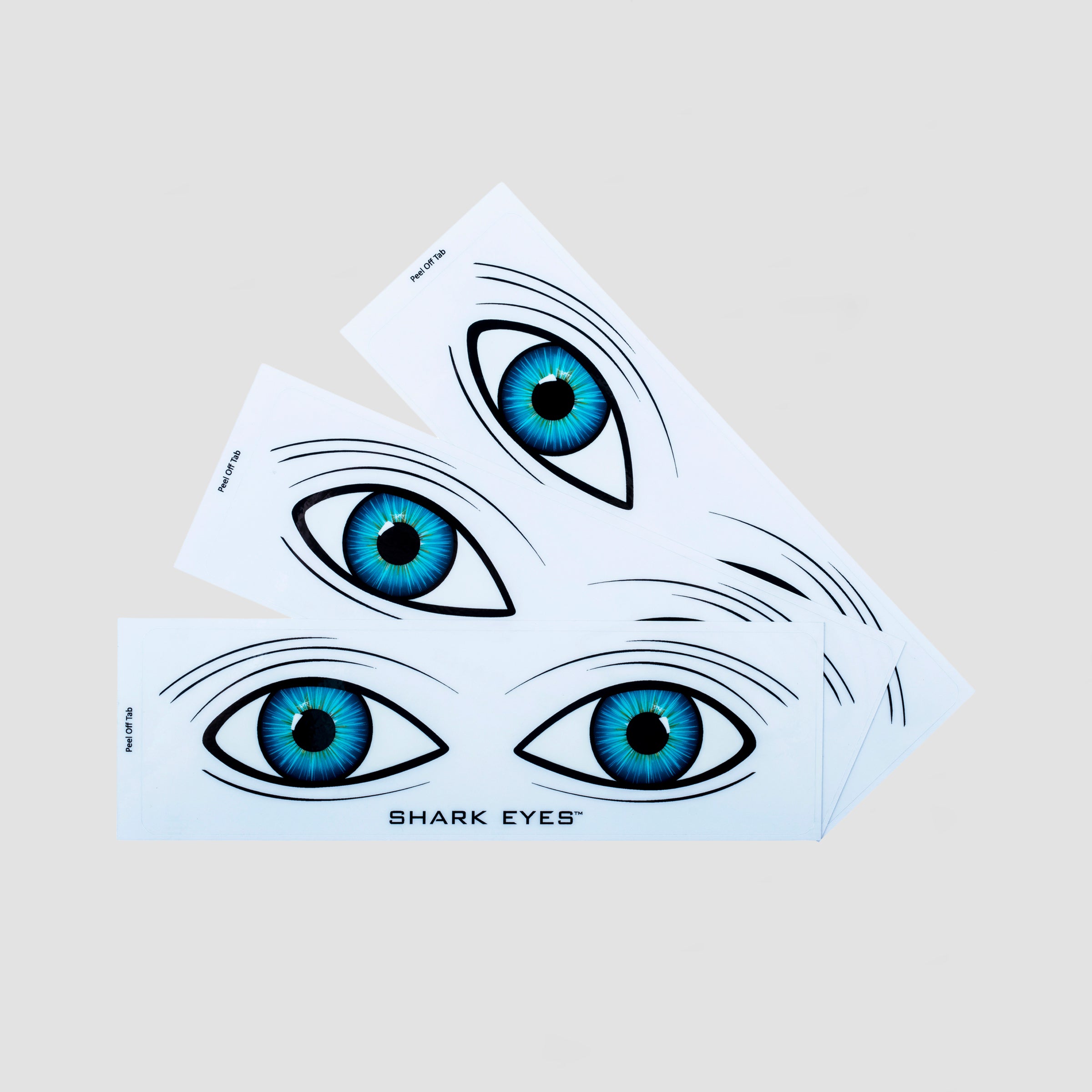 Shark Eyes Shark Deterrent Sticker Clear (3 Pack) S-M-L