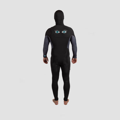 Shark Eyes Hybrid 4/4 Hooded Steamer - Surf/Dive/Spear Wetsuit