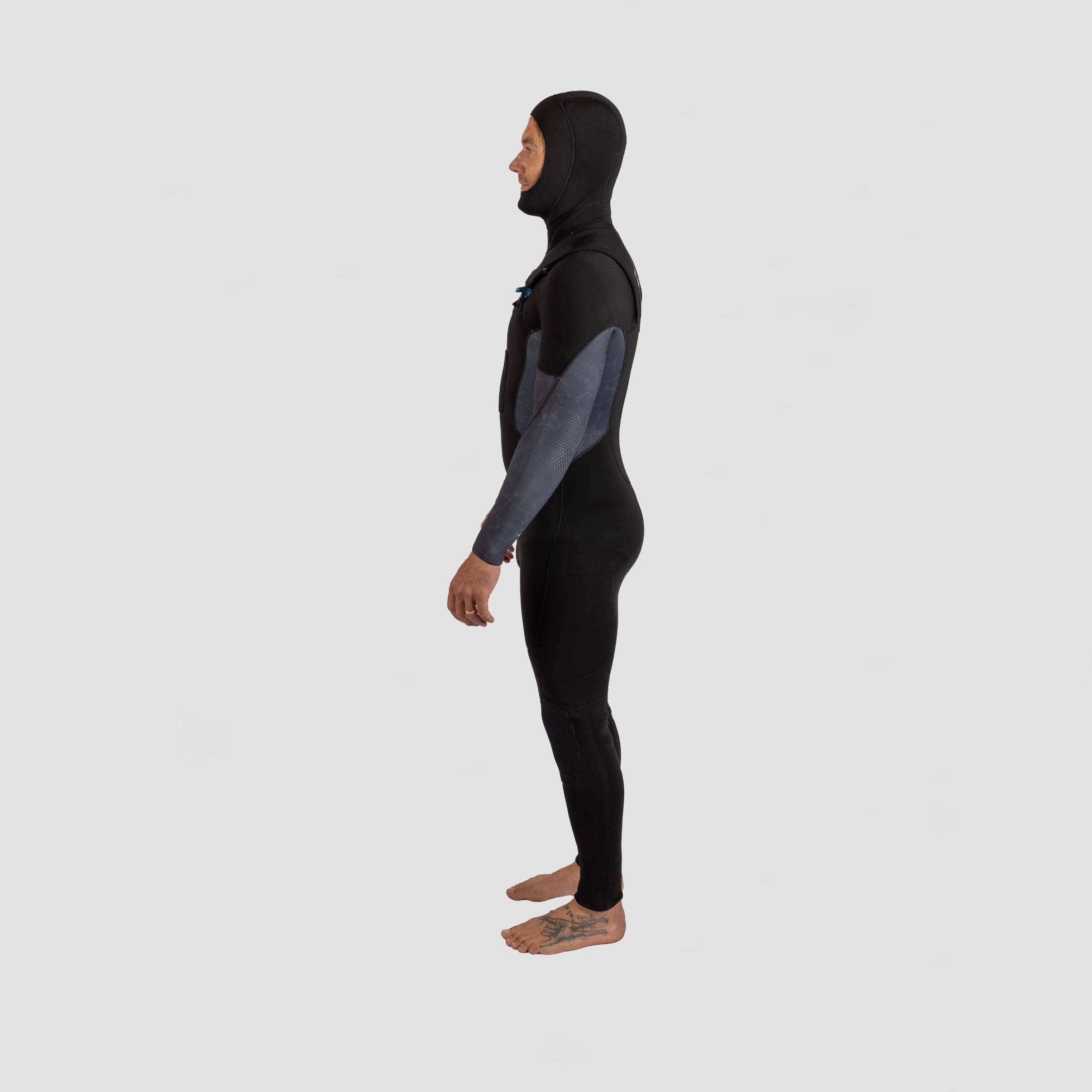 Shark Eyes Hybrid 4/4 Hooded Steamer - Surf/Dive/Spear Wetsuit