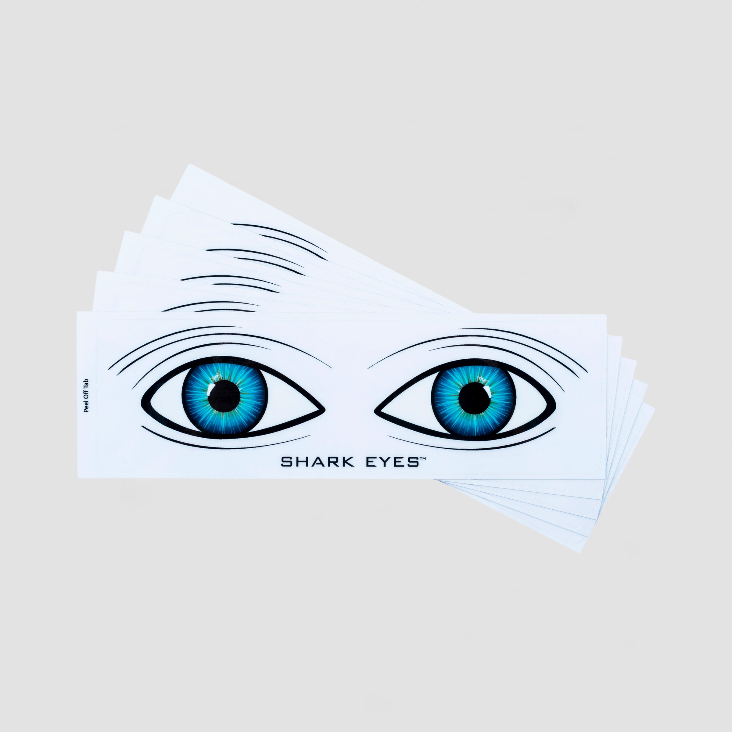 Shark Eyes Shark Deterrent Sticker Clear (5 Pack) S-M-L