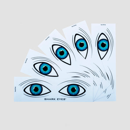 Shark Eyes Shark Deterrent Sticker Clear (5 Pack) S-M-L
