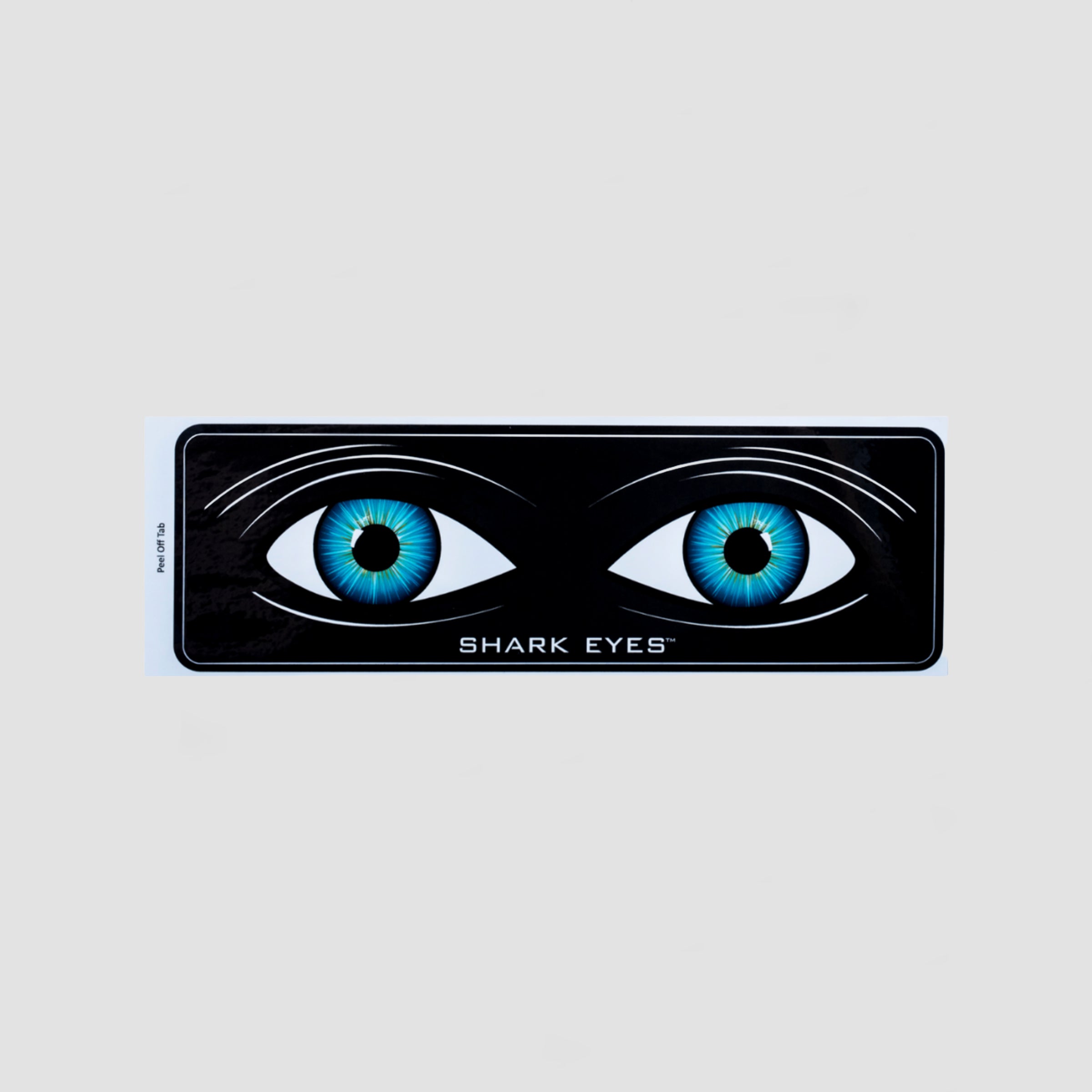 Shark Eyes Shark Deterrent Sticker (Black) S-M-L