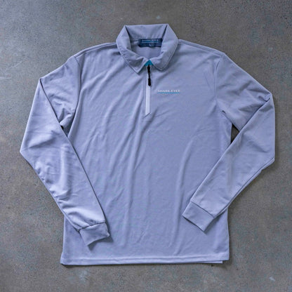 Flat Lay Solar Collared Sun Shirt Grey