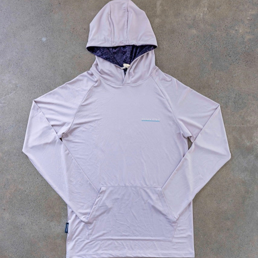 Flat Lay Solar Pro Hooded Sun Shirt Grey
