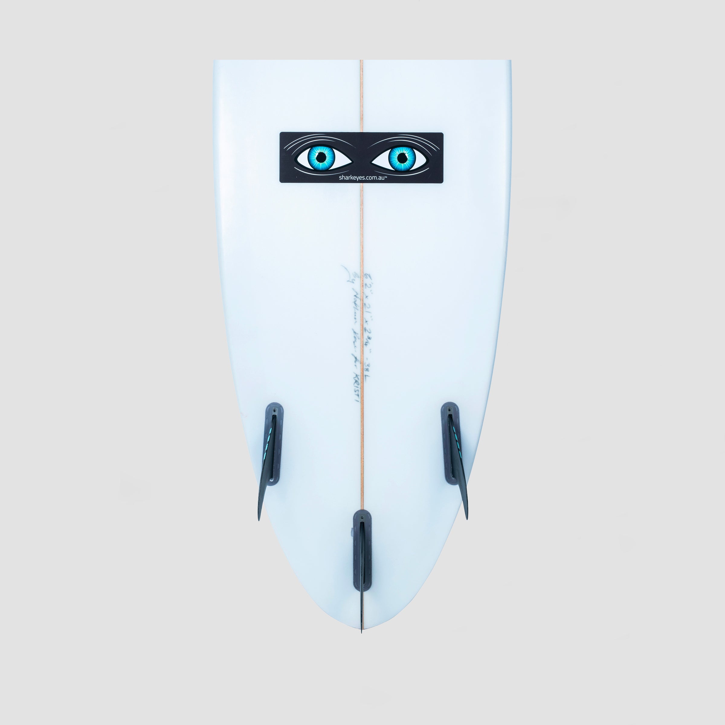 Shark Eyes Shark Deterrent Sticker (Black) S-M-L