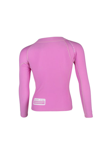 Shark Eyes Toddlers Pink Thermal Rashvest