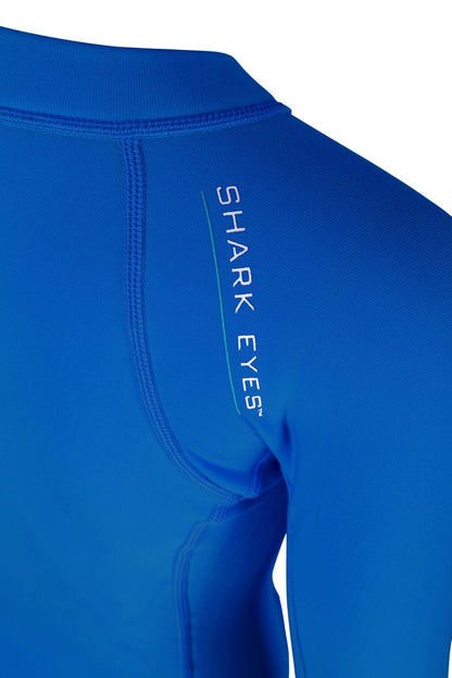 Shark Eyes Toddlers Blue Thermal Rashvest