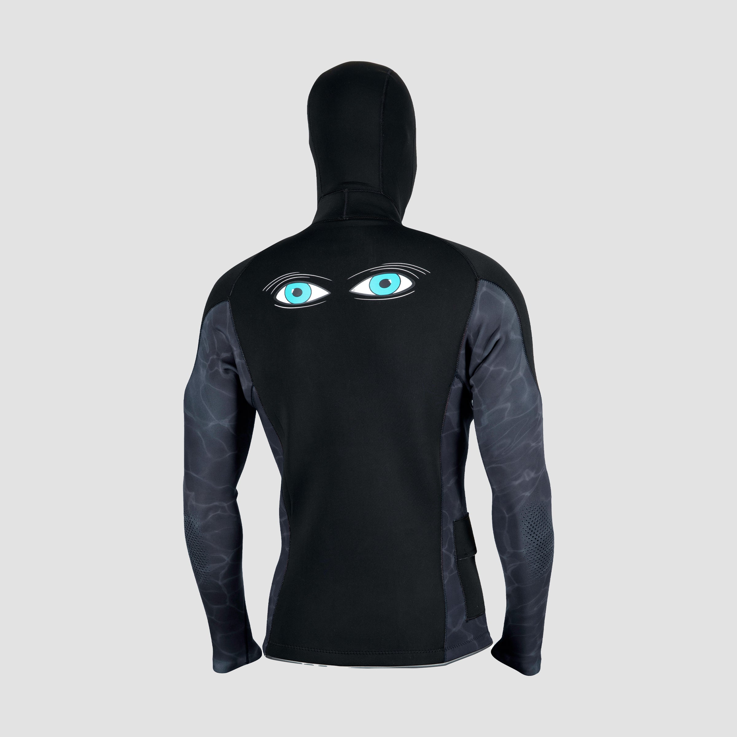 Shark Eyes Hybrid 2.5mm Hooded Jacket - Surf/Dive/Spear Wetsuit Jacket