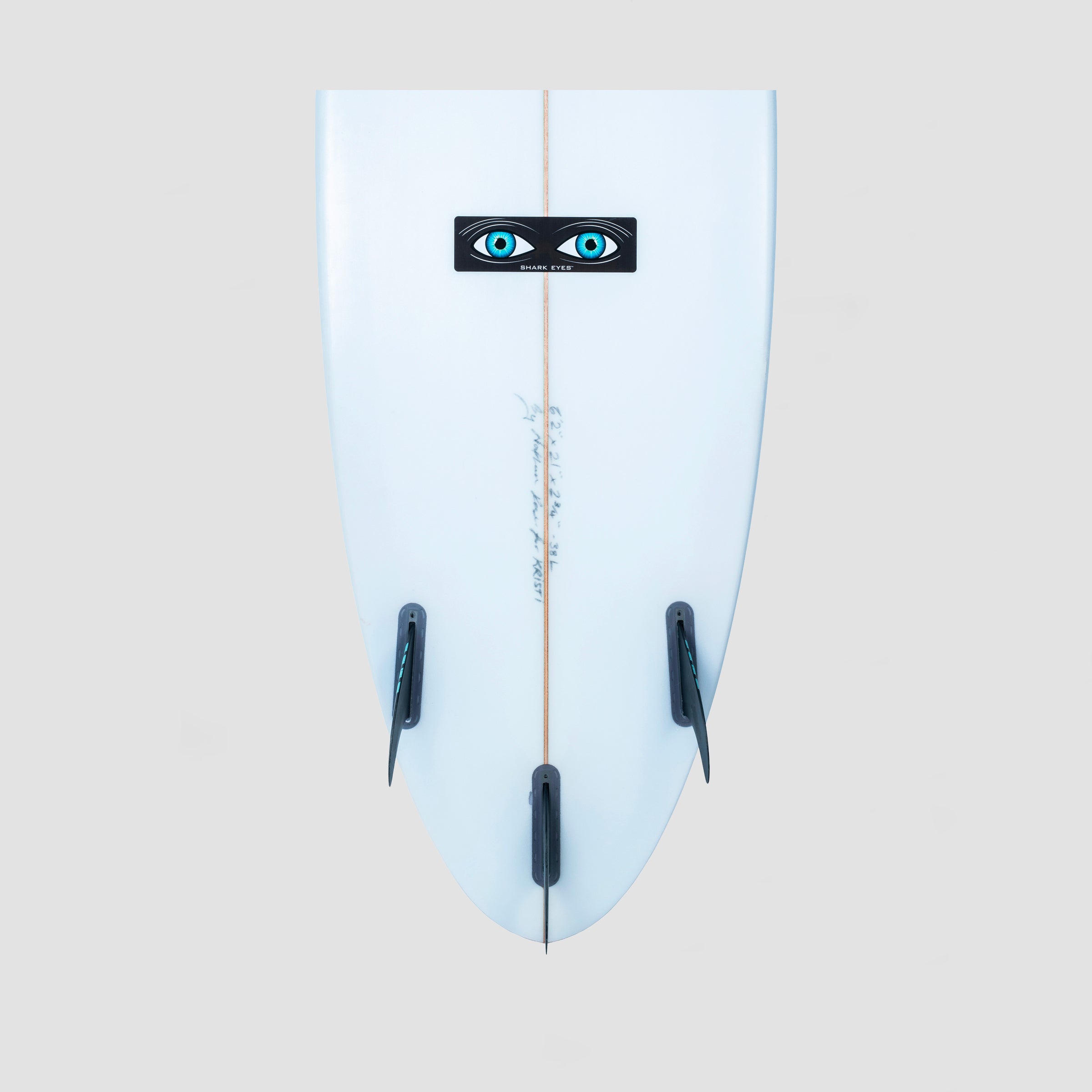Shark Eyes Shark Deterrent Sticker (Black) S-M-L