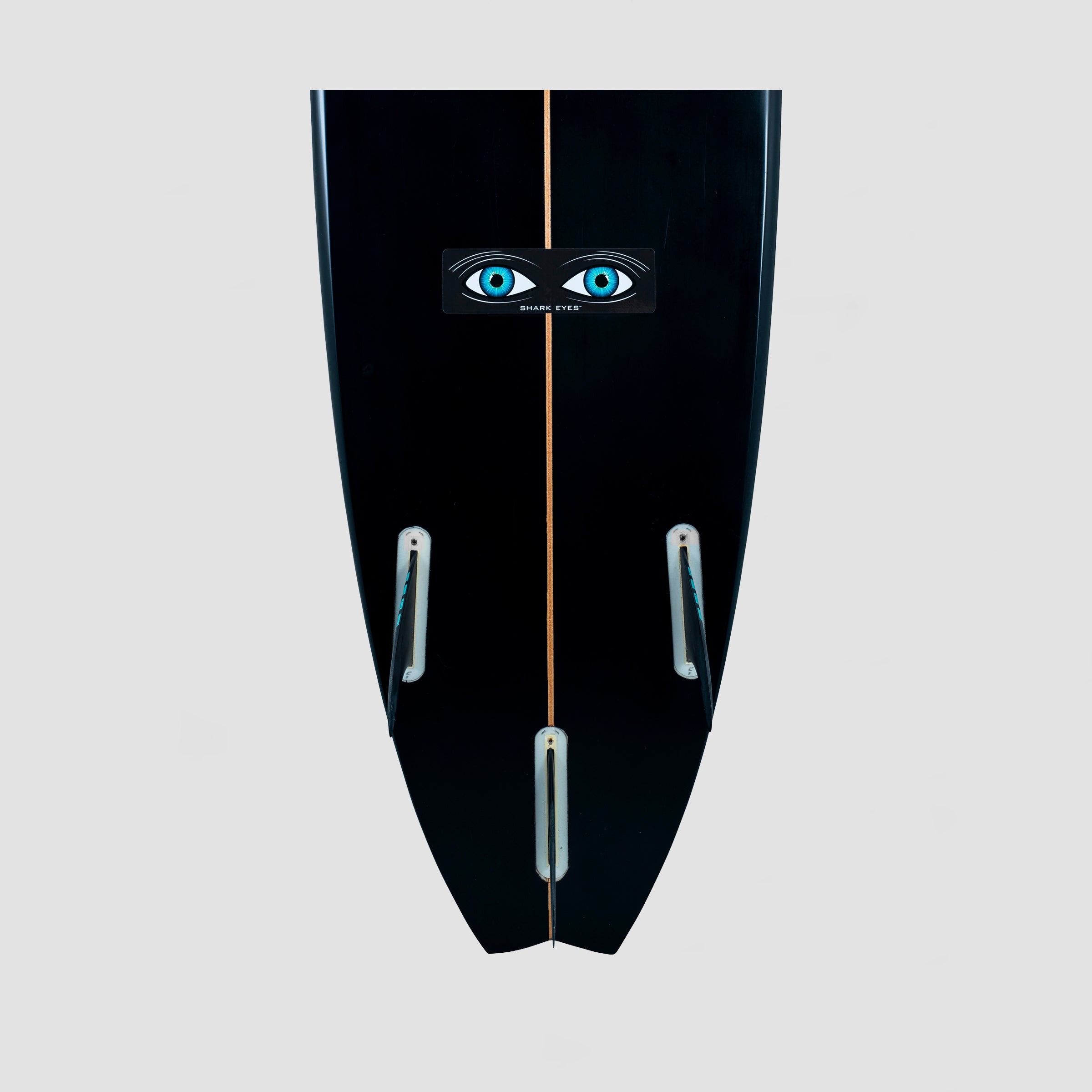 Shark Eyes Shark Deterrent Sticker (Black) S-M-L