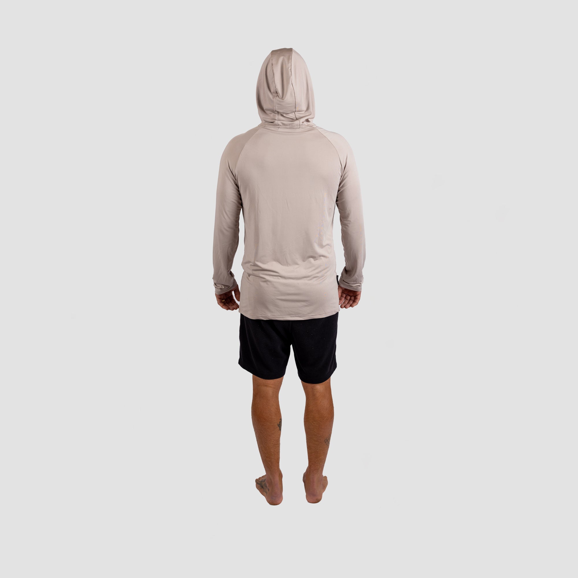 Solar Pro Hooded Long Sleeve Fishing Shirt Grey