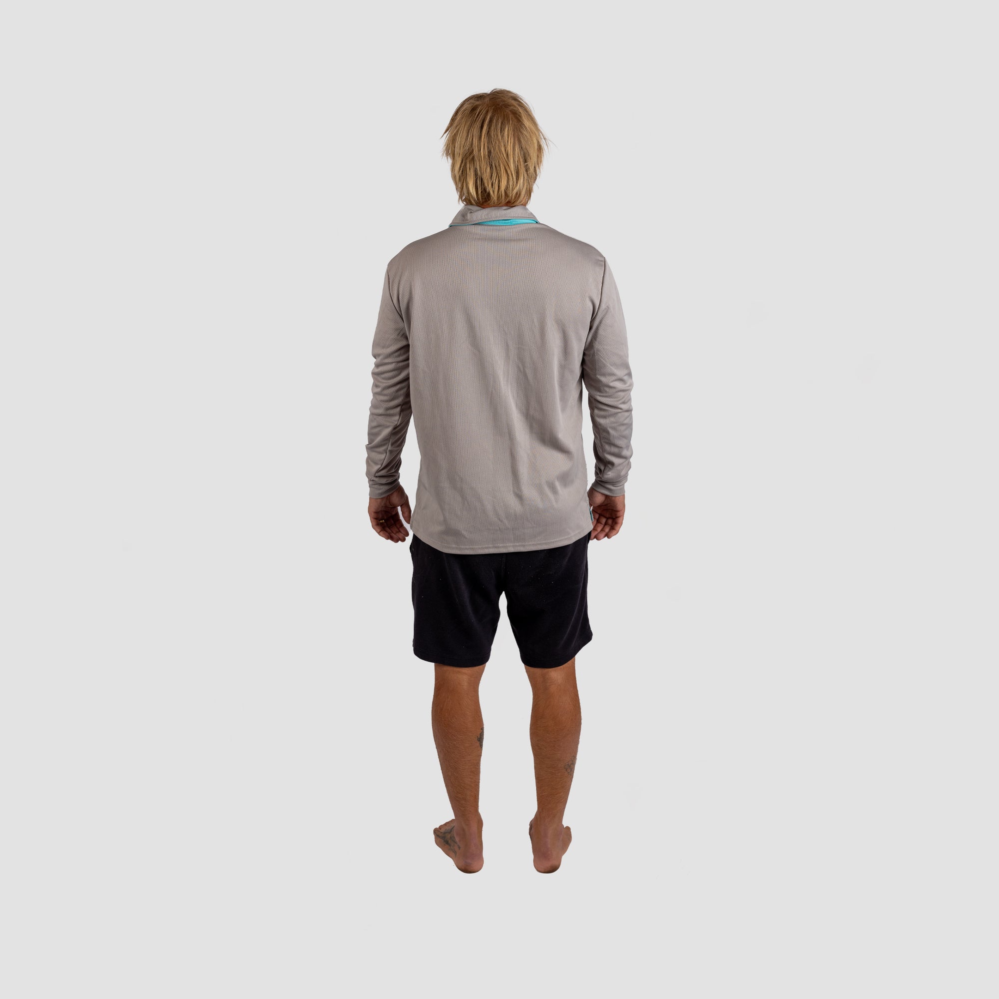 Solar Collared Long Sleeve Fishing Shirt Grey