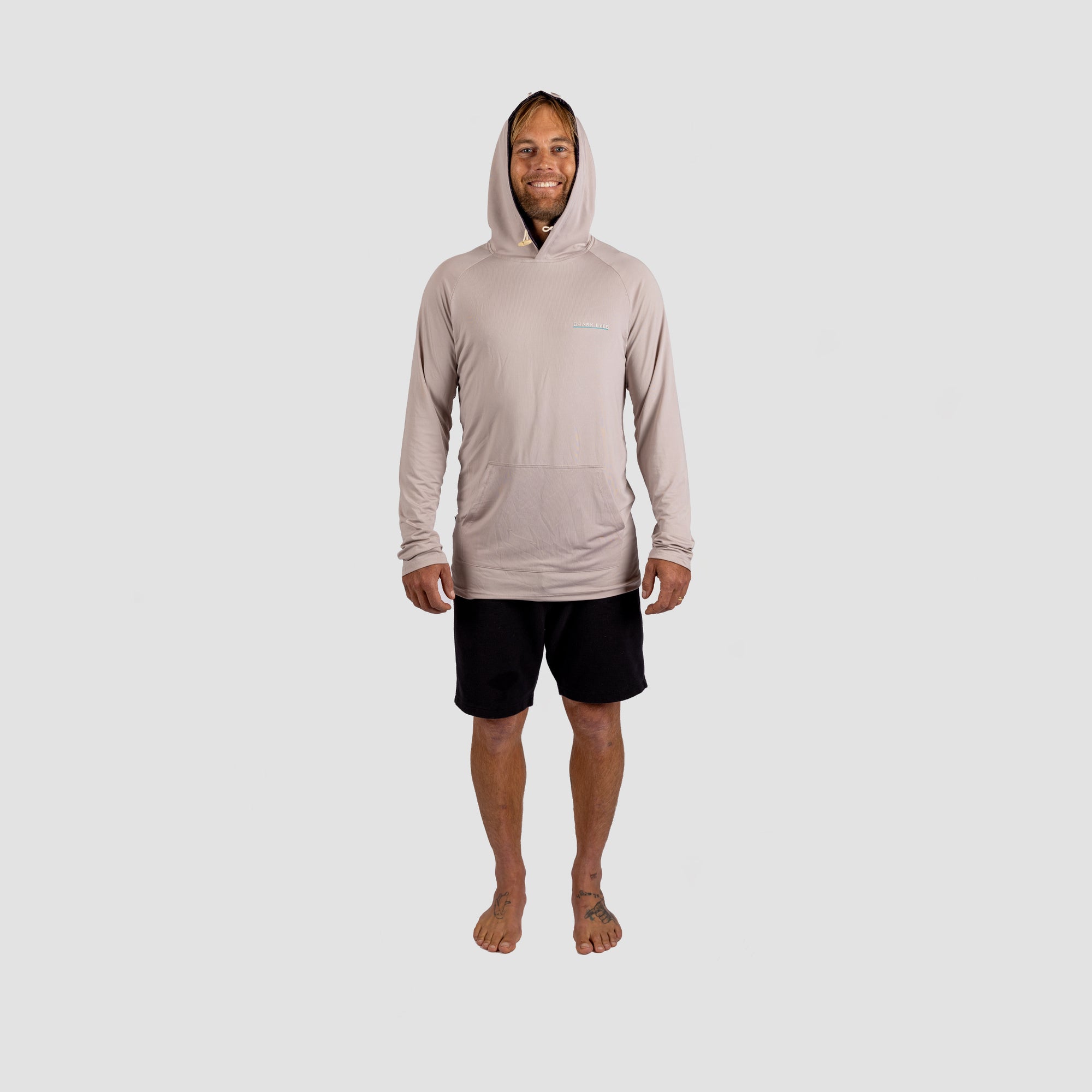 Solar Pro Hooded Long Sleeve Fishing Shirt Grey