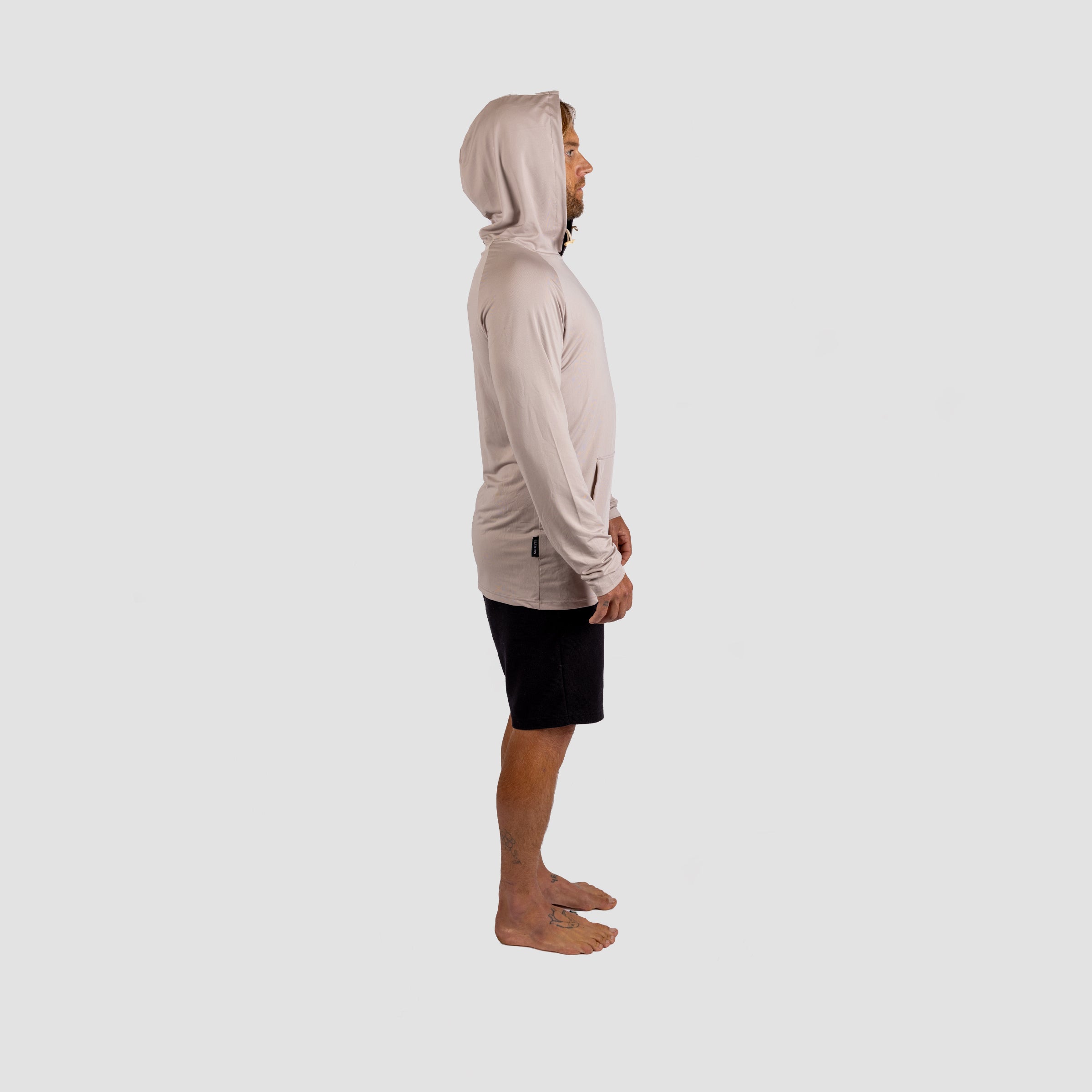 Solar Pro Hooded Long Sleeve Sun Shirt Grey