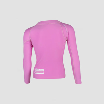 Shark Eyes Toddlers Pink Thermal Rashvest