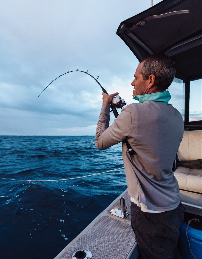 Solar Collared Long Sleeve Sun Shirt Grey