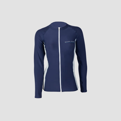 Shark Eyes Womens Front Zip Thermal Rashvest