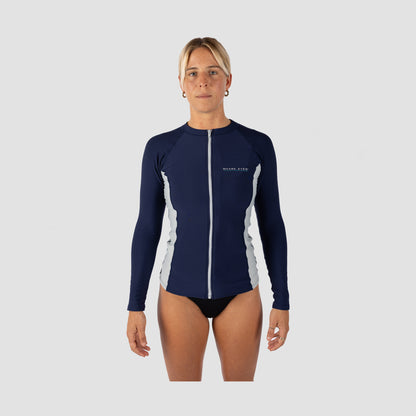 Shark Eyes Womens Front Zip Thermal Rashvest