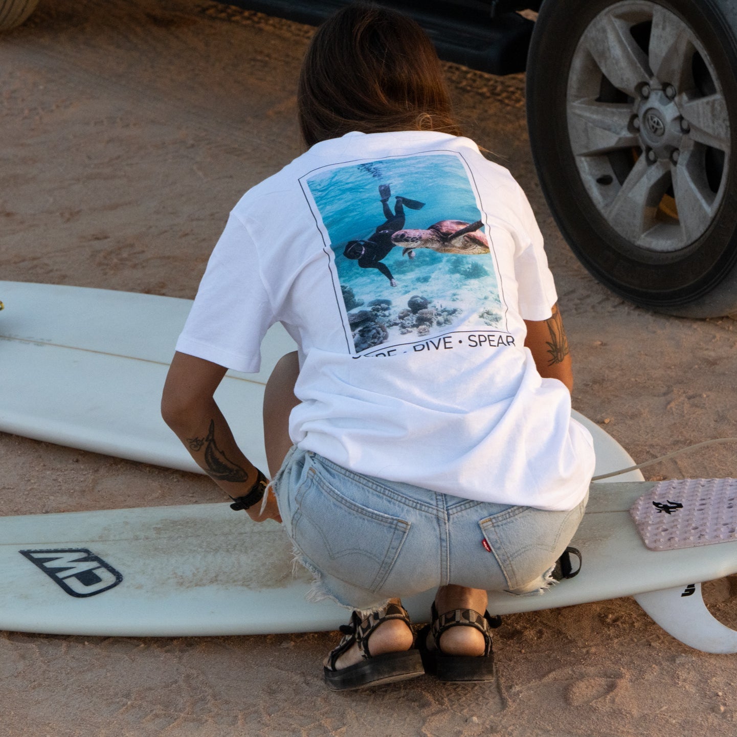 Shark Eyes Dive Team Rider Tee