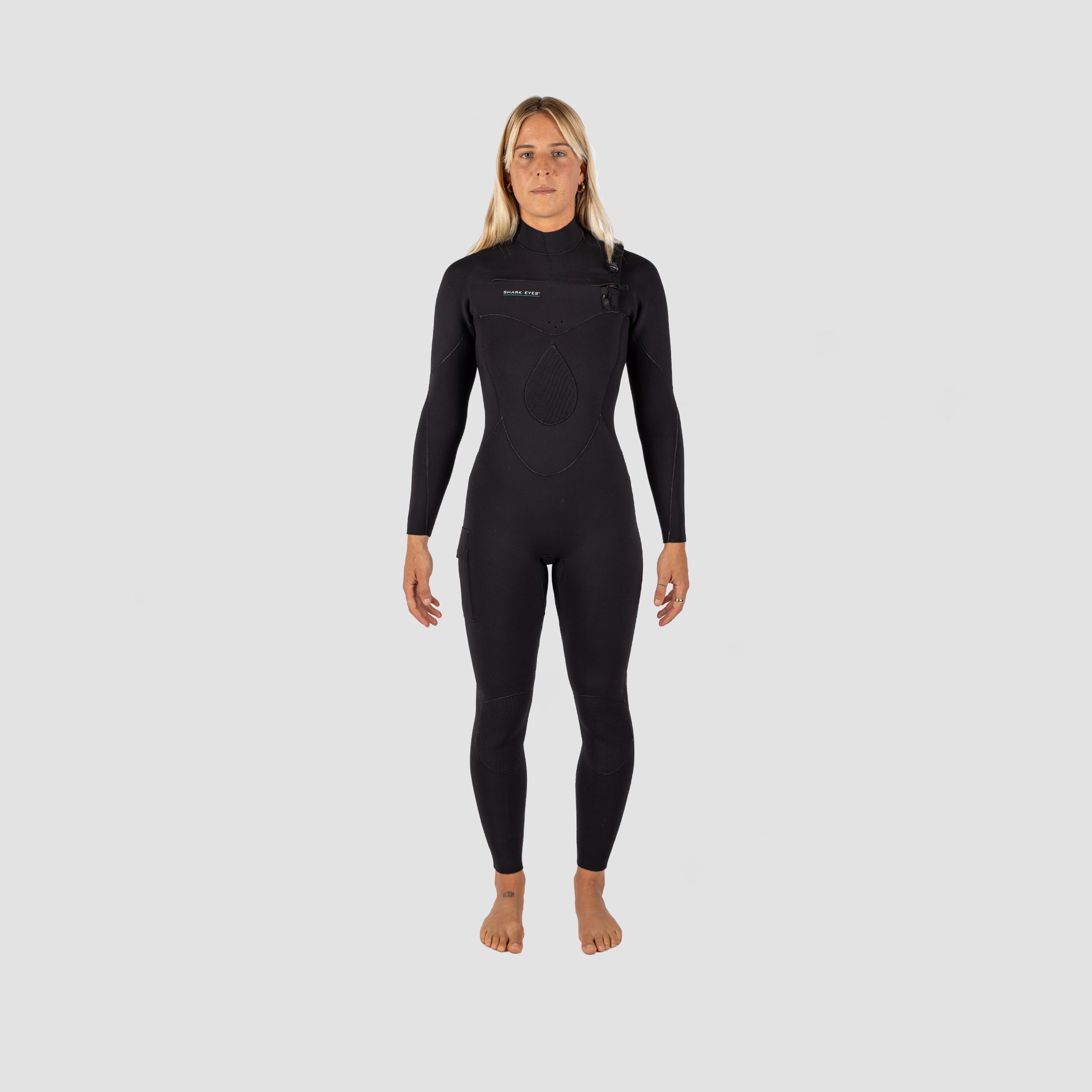 Load video: Hybrid Lite Womens 3/2 Steamer - Surf/Dive/Spear Wetsuit