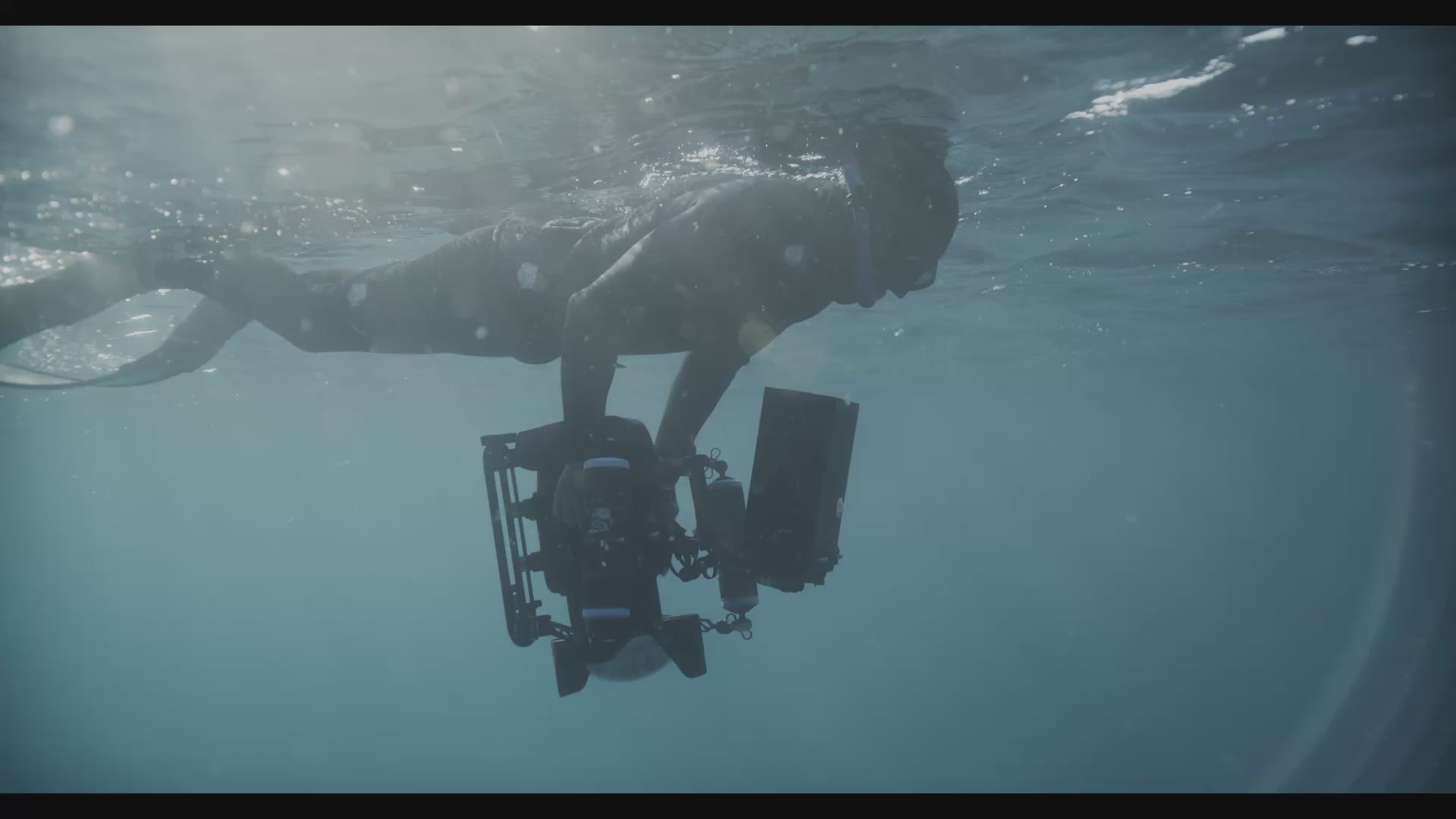 Load video: Dre Diving in Blackfish 2 Piece Wetsuit