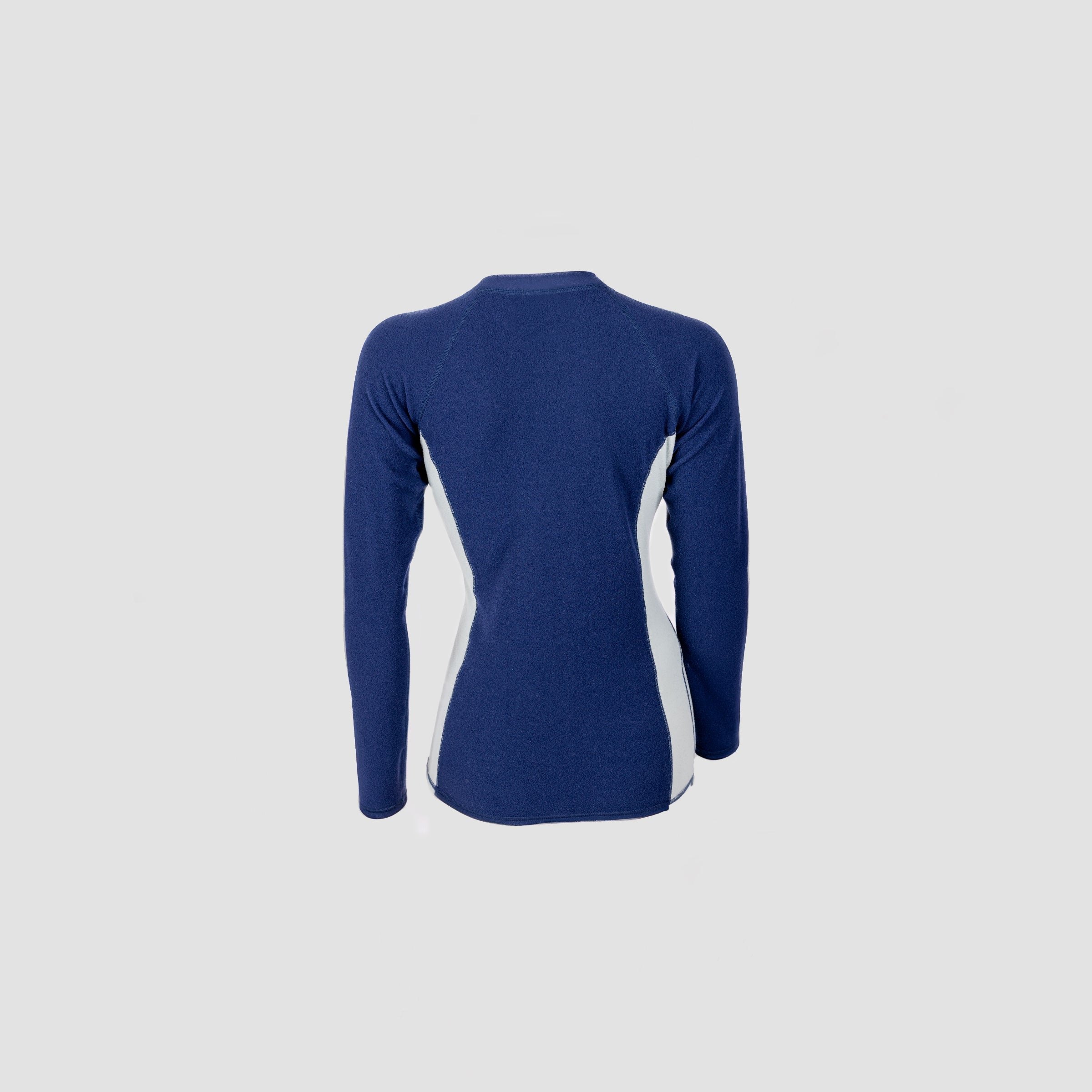 Close-up of internal polyfleece lining on Shark Eyes womens thermal rash vest — warmth