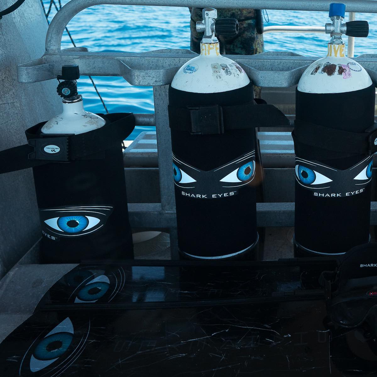 Shark Eyes Dive Tank Cover | Surf and Dive Shark Deterrent | Australia