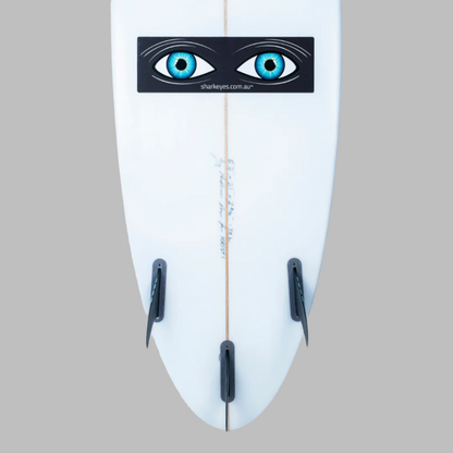 Shark Eyes Shark Deterrent Sticker Black (3 Pack) S-M-L