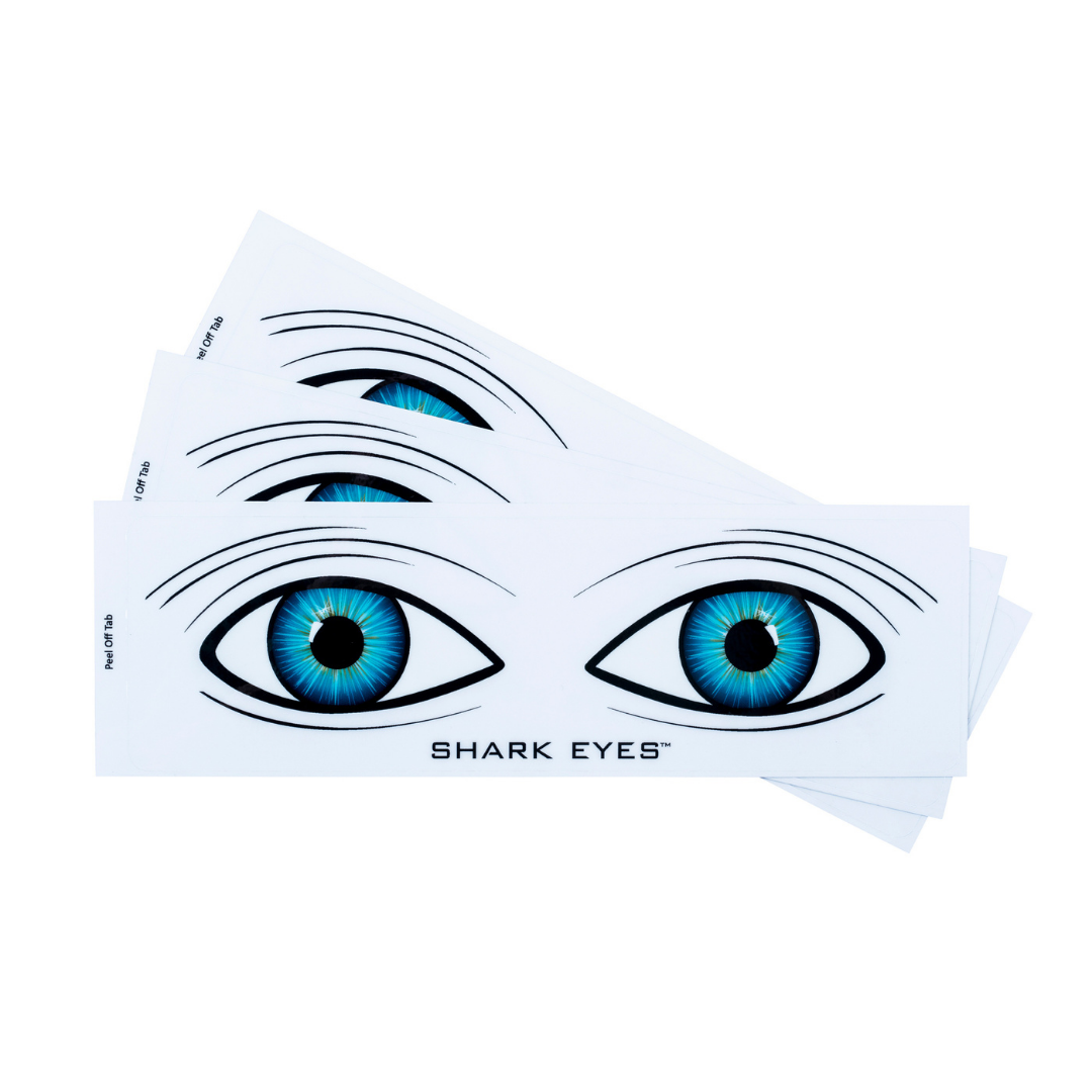 Shark Eyes Shark Deterrent Clear (3 Pack) S-M-L | Premium Ocean Hardware | Shark Eyes Australia